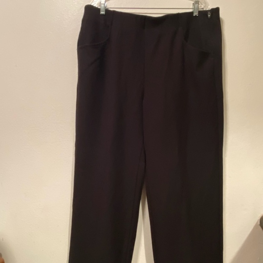 Soft Surroundings Pants Black Women’s Size‎ XL  Side Zip Pockets